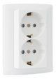 70332 CAT - TOMADA DUPLA SCHUKO MONOB C/OBTUR ANTRACITE EFAPEL 5603011048136