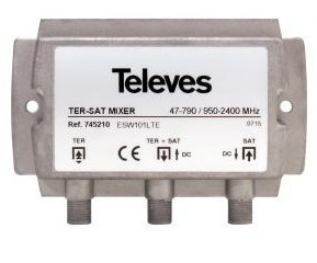 745210 -8424450178027 TELEVES - Misturador Blindado 2e/1s TV-SAT "F"