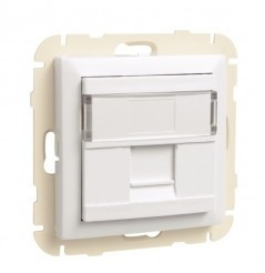90441 SBR - 5603011618230 ARO C/ MÓDULO 1 SAÍDA P/ CONETOR RJ45 BRANCO EFAPEL