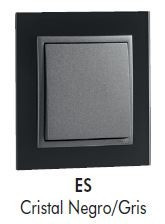 90910 TES - ESPELHO SIMPLES CRISTAL NEGRO/GRIS EFAPEL 5603011607951