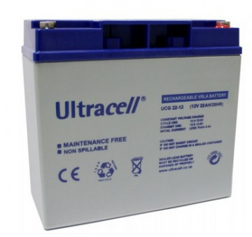 BATERIA DE GEL 12V 22AH (181,5 X 77 X 168 MM) - ULTRACELL