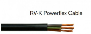 Cabo FLÉXIVEL RV-K 3 G 6 preto PREÇO POR METRO