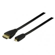 Cabo Micro HDMI - HDMI V1.4 Dourado 1,5 mts