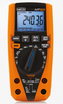 HT63 - HR000001 - Profissional DMM 6000/60000 conta TRMS CATIV HT ITALIA
