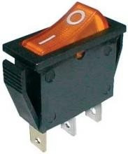 Interruptor simples Luminoso ON-OFF 250V/15A - Laranja