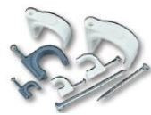 OMNIUM ELECTRIC - OFSCC-16W - ABRAÇADEIRA PREGO DE AÇO 16MM BRANCO (100UN)