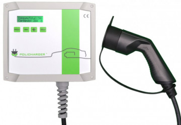 Policharger IN-T23F Caixa de embutir com conector trifásico tipo 2 3P 22kW T2