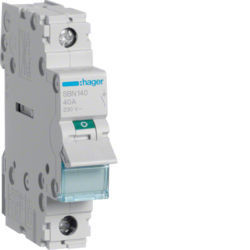 SBN140 - Interruptor Modular 1P 40A HAGER EAN:3250615510167