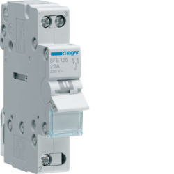 SFB125 - Inversor Modular c/ponto zero, 1P 25A HAGER EAN:3250615510754