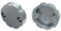 TP1231 - Topo Plastic. Silver P/Perfil COSMO - Quant. fornecida = 1 un