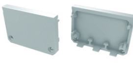 TP152 - Topo Plastic. Branco P/Perfil ILHAVO - Quant. fornecida = 1 un