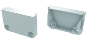 TP192 - Topo Plastico Branco P/Perfil SARAGOÇA - Quant. fornecida = 1 un
