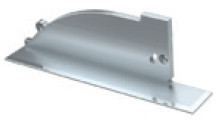 TP8311D - Topo alumínio Direito Anodizado P/Perfil TOPO - Quant. fornecida = 1 un