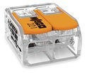 WAGO - Ligador compacto | até 0 6mm' | laranja I transparente | 2 condutores | ref. 221-612 NOVIDADE