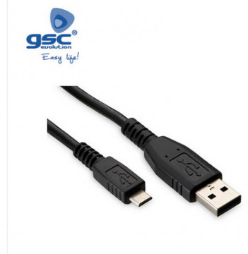 001403685 - Cabo USB macho para micro USB macho 2.0 - 1.5M 8433373036857