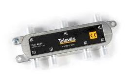 4534 -8424450045343 TELEVES - Repartidor Interior (5-1000MHz) 6D "F" 10dB