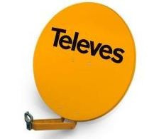 7903 -8424450144459 TELEVES - Parábola Offset Alta Qualidade QSD 850 G.39,5dBi AL Laranja