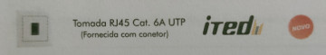 90590 CBR - TOMADA RJ45 CAT 6A UTP BRANCA EFAPEL 5603011637569