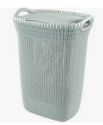 KETER CURVER 228411 Hamper Knit 57L Azul Bruma P(cm)45,2 A(cm)61,4 L(cm)34,1