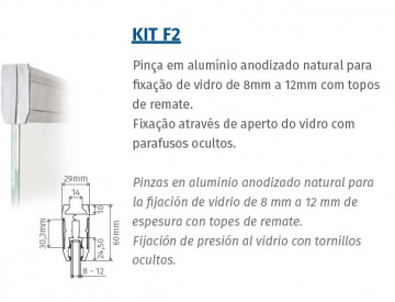 MOTORLINE KIT F2 (MT) PORTAS DE VIDRO AUTOMÁTICAS (ACESSÓRIOS)