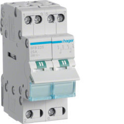 SFB225 - Inversor Modular c/ponto zero, 2P 25A HAGER EAN:3250615510808
