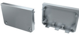 TP151 - Topo Plastic. Silver P/Perfil ILHAVO - Quant. fornecida = 1 un