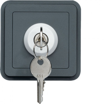 WNA036 - cubyko - Interrup. chave c/3 pos, cinz HAGER EAN:3250617174367