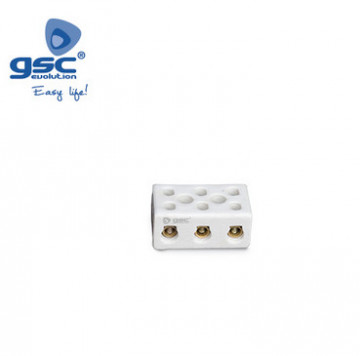 001000727 - Pacote de 3 tiras de conexão de cerâmica. 3 pólos 6mm2 10A 8436021947277