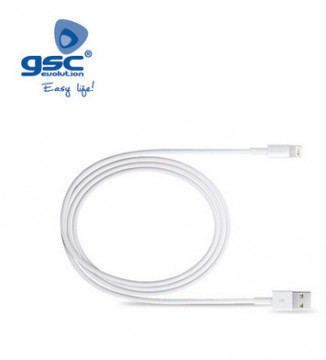 001401649 - Cabo USB para iPhone 5 / 5s / 6 / 6s / 7 - 1M 8433373016491
