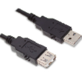 001401691 - Cabo USB macho para USB fêmea 2.0 - 1.8M 8433373016910
