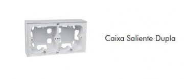 10994 ABR - 5603011613877 CAIXA SALIENTE DUPLA LOGUS 90 BRANCA EFAPEL