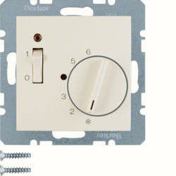20318982 - S.1/B.x - termóst. 24V c/ ON/OFF, creme BERKER EAN:4011334309819