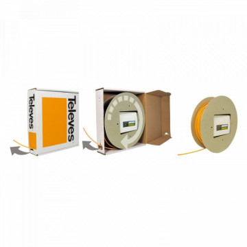 231535 -8424450187005 TELEVES - Repartidor de Cliente de Fibra Óptica 4 Saídas, 4 fibras de 85m pré-conectorizada (1)(2)