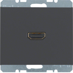 3315437006 - K.1/K.5 - tomada HDMI ficha 90º, antr mt BERKER EAN:4011334330684