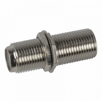 417302 -8424450179581 TELEVES - Empalme coaxial "F" Fêmea- "F" Fêmea c/anilha