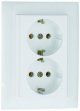 90331 CMF - TOMADA DUPLA SCHUKO MONOBLOCO MARFIM EFAPEL 5603011065133