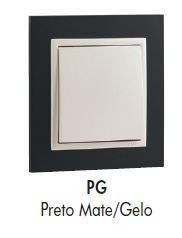 90910 TPG - ESPELHO SIMPLES PRETO MATE/GELO EFAPEL 5603011607678