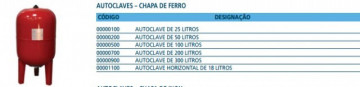 AUTOCLAVE DE 50 LITROS CHAPA DE FERRO "Balão 50 Lts" COM MEMBRANA