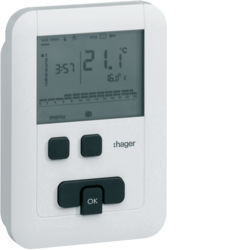 EK510 - Termóstato amb. prog. ECO 7d 230V HAGER EAN:3250612545100