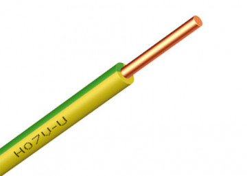 Fio H07V-U 2,5 verde/amarelo PREÇO POR METRO