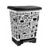 KETER CURVER 223486 Cubo IML Letras cozinha fecho pedal 25L P(cm)34,2 A(cm)43 L(cm)29,1