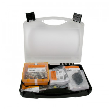 Kit de conectorização de compressão Tipo "F" - Para cabos coaxiais de isolamento duplo