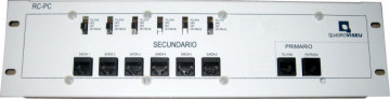 Quadro Viseu MÓDULO RC-PC 6 SAÍDAS PARA ATI/CATI MODULAR VISBOX (2 ESPAÇOS) VB.610