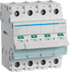 SBN463 - Interruptor Modular 4P 63A HAGER EAN:3250615510235