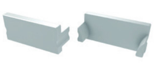 TP761 - Topo Plastic. Branco P/Perfil TURÍM - Quant. fornecida = 1 un
