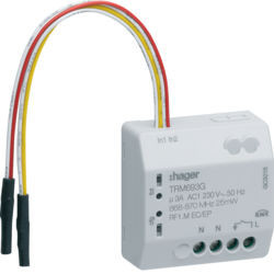 TRM693G - Micro módulo 2E + 1S ON/OFF RF 500W, c/N HAGER EAN:3250615988805