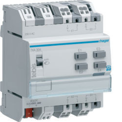 TXA304 - Módulo 4 entradas binárias 230V KNX HAGER EAN:3250616049277