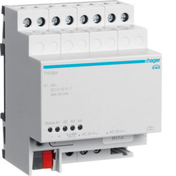 TYF684 - Actuador analógico 4 canais HAGER EAN:3250616059962