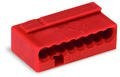 WAGO - Ligador MICRO PUSH WIRE { 0 0,6-0,8mm' | vermelho | 8 condutores | ref. 243-808