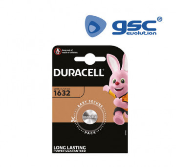 106000001 - Bateria de lítio Duracell DL1632 Blister 1 5000394007420